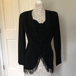 R & M Richards Fringe detail Blazer